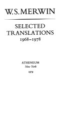Selected Translations  1968 1978