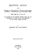 Western Origin of the Early Chinese Civilization from 2,300 B.C. to 200 A.D.