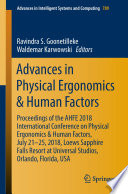 Advances In Physical Ergonomics Human Factors