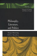 Philosophy, Literature, and Politics