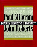 Cover of Economics, organization, and management