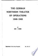 The German Northern Theater of Operations  1940 1945
