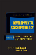Developmental Psychopathology, Volume 3