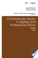 Contemporary Issues in Applied and Professional Ethics Book