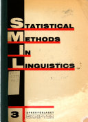 SMIL. Statistical Methods in Linguistics
