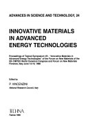 Innovative Materials in Advanced Energy Technologies