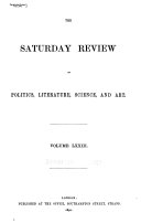 The Saturday Review of Politics, Literature, Science and Art