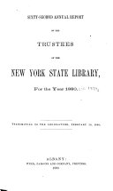 Annual Report of the Trustees of the State Library