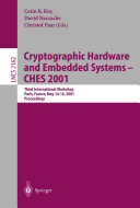 Cryptographic Hardware and Embedded Systems   CHES 2001