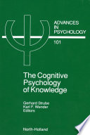 The Cognitive Psychology of Knowledge Book