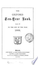The Oxford Ten Year Book Made Up To The End Of The Year 1860