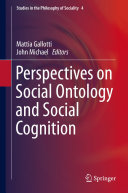 Perspectives on Social Ontology and Social Cognition Pdf/ePub eBook