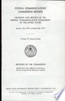 Federal Communications Commission Reports