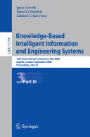 Knowledge-Based Intelligent Information and Engineering Systems