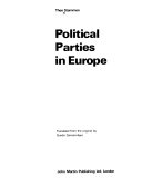 Political Parties in Europe