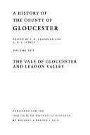 A History of the County of Gloucester