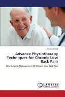 Advance Physiotherapy Techniques For Chronic Low Back Pain