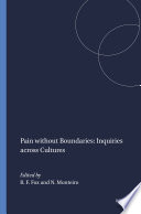 Pain without Boundaries  Inquiries across Cultures Book