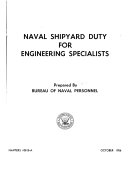 Naval Shipyard Duty for Engineering Specialists