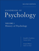 Handbook of Psychology, History of Psychology