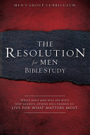 The Resolution for Men   Bible Study Book