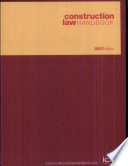 Construction Law Handbook Book