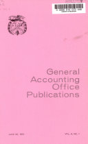 General Accounting Office Publications