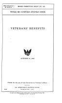 Title 38, United States Code, Veterans' Benefits