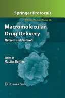 Macromolecular Drug Delivery Book