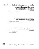 Inventaire Sélectif Des Services D'information Et de Documentation en Sciences Sociales