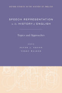 Speech Representation in the History of English