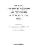 Guidelines for Disaster Prevention and Preparedness in Tropical Cyclone Areas