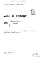 Annual Report   Registrar General Scotland