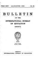 Bulletin of the International Bureau of Education