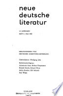 Neue deutsche Literatur PDF Book By N.a