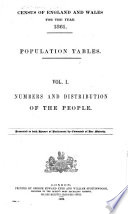 Census of England and Wales for the Year 1861 ...: Numbers and distribution of the people