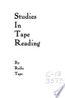 Studies in Tape Reading Book