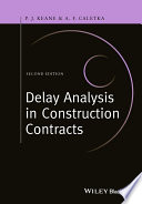 Delay Analysis in Construction Contracts Book PDF