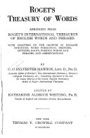 Roget's Treasury of Words, Abridged from Roget's International Thesaurus of English Words and Phrases