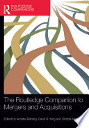 The Routledge Companion to Mergers and Acquisitions Book