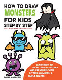How to Draw Monsters for Kids Step by Step Easy Cartoon Drawing for Beginners and Kids