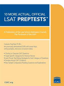 10 More Actual  Official LSAT PrepTests Book