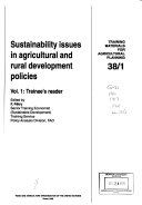 Sustainability Issues in Agricultural and Rural Development Policies