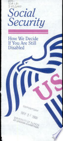Social Security  how We Decide If You are Still Disabled Book PDF
