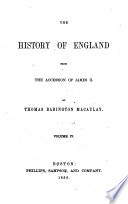 The History Of England From The Accession Of James Ii