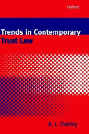 Trends in Contemporary Trust Law