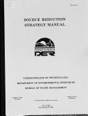 Source Reduction Strategy Manual