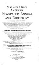 N.W. Ayer & Son's American Newspaper Annual and Directory