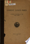 Current Events Index Book