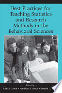 Best Practices for Teaching Statistics and Research Methods in the Behavioral Sciences Book